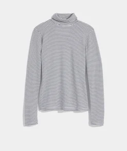 Vineyard Vines Striped Jamestown Mockneck Tee< Tees