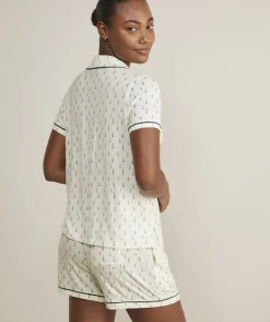 Vineyard Vines Super-Soft Printed Knit Pajama Short Set< Pajamas