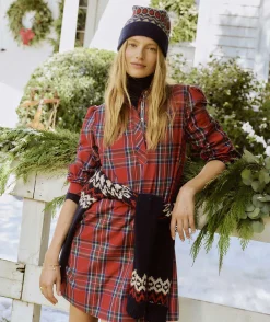 Vineyard Vines Tartan Poplin Popover Dress< Dresses & Skirts