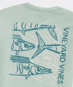 Vineyard Vines Textured Wahoo Long-Sleeve Dunes Tee< Tees