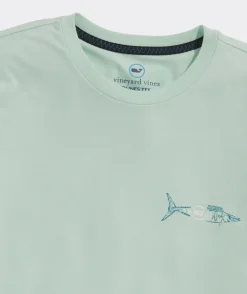 Vineyard Vines Textured Wahoo Long-Sleeve Dunes Tee< Tees