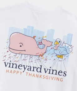 Vineyard Vines Thanksgiving Parade Whale Long-Sleeve Pocket Tee< Tees
