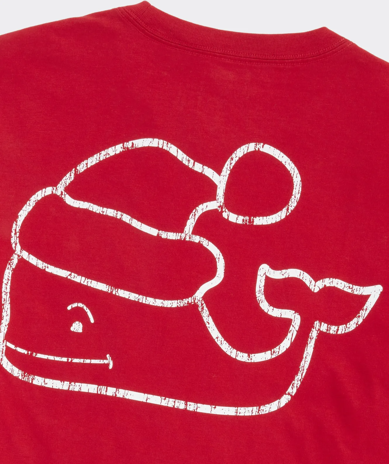 Vineyard Vines Vintage Santa Whale Long-Sleeve Pocket Tee< Tees