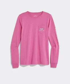 Vineyard Vines Vintage Whale Long-Sleeve Pocket Tee< Tees