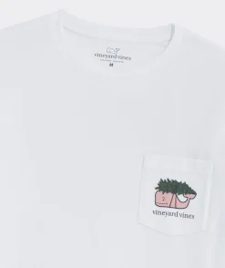 Vineyard Vines Whale & Tree Long-Sleeve Pocket Tee< Tees